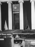 The Courtroom of the Supreme Court Seen from Behind of the Nine Justices