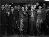 Prisoners at the Gates of the Buchenwald Concentration Camp Near the End of WWII