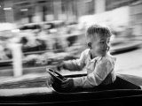 Billy Beale Going for a Ride at Amusement Center