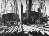 Buy California Oil Co. Drilling Operations on Derrick Off Louisiana Coast at AllPosters.com
