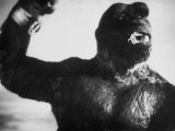 King Kong Represented as Clinging to Top of Empire State Building Tower in Horror Movie