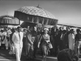 Queen Elizabeth Ii with Kwame Nkrumah During Her Visit to Ghana