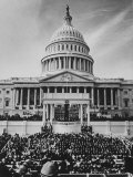 Buy Pres. Lyndon B. Johnson Taking Oath of Office During Inauguration Ceremonies at AllPosters.com