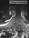 Evening Traffic on the Champs-Elysees
