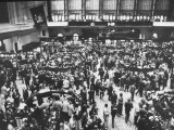 Frantic Day at the New York Stock Exchange During the Market Crash