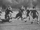 Buy Rhodes Scholar Peter Dawkins of the Us Playing Rugby with Oxford Univ. Students at AllPosters.com
