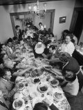 Festive Spread Through Dining Room at La Falce Family Reunion