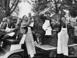Buy At 9:00 A.M., Carlsberg and Tivoli Workers Enjoying an Early Morning Beer at AllPosters.com