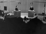 Senator, John F. Kennedy and Vice President, Richard M. Nixon, During 4th TV Debate