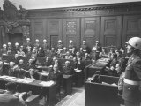Scene in the Courtroom During the 3rd Day Session of the Nuremberg Trial