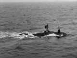 Buy Midget Submarine, "Minisub", Cruising on Surface Laying Mines at AllPosters.com