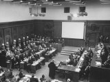The Courtroom Crowded with Lawyers and Defendents During the Nuremberg Trial