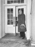 Federal Reserve Chairman Thomas McCabe Leaving White House after Visit with Pres. Harry S. Truman
