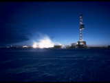 Oil Well on the Coast of Beaufort Sea