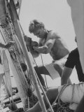 Dick Gainnel on 12-Meter Yacht 