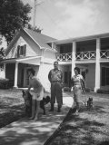 Buy Senator Lyndon B. Johnson W. Family and Pets at Home on Ranch at AllPosters.com