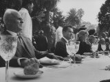 Buy Vice President Richard M. Nixon Sitting at a Party with Russian Representative N. P. Tarasov at AllPosters.com