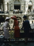 Dior Models in Soviet Union for Officially Sanctioned Fashion Show Visiting Gum Deptartment Store