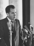US Vice-President Richard M. Nixon Making a Speech During His Visit to Poland