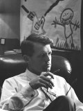 Buy Robert F. Kennedy Sitting in Office in Front of Child's Painting at AllPosters.com