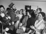 Buy Rebel Leader Fidel Castro During Celebration of His Rebel Victory at AllPosters.com