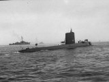 Buy Nautilus' Submarine in Harbor Returning from Historic Trip under Polar Ice Cap. with Crew at AllPosters.com