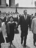 Buy Thurgood Marshall Walking with His Wife at AllPosters.com