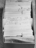 Buy Author Vladimir Nabokovs Researched Materials on File Cards for His Book Lolita at AllPosters.com