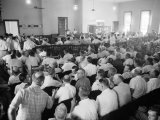Buy Overall of Courtroom During Trial of Two White Men for the Murder of Black Teenager Emmett Till at AllPosters.com