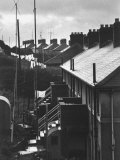 Aerial View of TV Antenna's on Houses of Middle-Income Development