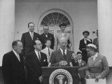 Buy Pres. Dwight D. Eisenhower Presenting a Citation to Dr. Jonas E. Salk at AllPosters.com