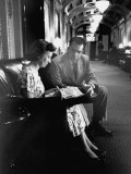 Buy Vice President Richard M. Nixon Talking with His Secretary Rose Mary Woods in the Senate Lobby at AllPosters.com