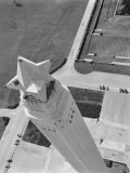 Aerial Shot of San Jacinto Monument. 1952 Houston, Texas