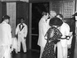 Buy General Douglas Macarthur and His Wife Greeting the Us High Commissoner at a Formal Affair at AllPosters.com