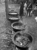 Soup, Beef Stew, Veal Stew and More Prepared for a Wedding Feast