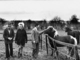 Ex-Jockey-Turned Author Dick Francis at Home W. Family
