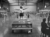 Calisthenics in the Davenport High School Gym
