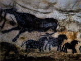 20,000 Year Old Lascaux Cave Painting Done by Cro-Magnon Man in the Dordogne Region, France