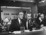 Walter Cronkite and Averell Harriman, Cbs News Coverage for the Democratic National Convention