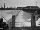 Buy Water Flowing over Power Dam on the Merrimack River at AllPosters.com