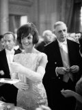Jacquelin Kennedy Attending Luncheon W. Many Diginitaries Including French Pres. Charles Degaulle