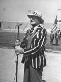 Buy Host of the Cricket Game Sir Aubrey Smith Speaking to the Crowd at AllPosters.com