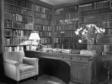 Henry James' Study with Books Lining the Walls