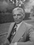 Buy Indian Statesman Mohammed Ali Jinnah Sitting in His Garden at AllPosters.com
