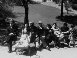 Buy Jewish Families Sitting in the Sun During Visit to a Park at AllPosters.com