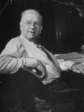 Sec. of Interior Harold L. Ickes Sitting in His Office
