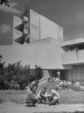 Buy Students on Campus of Florida Southern University Designed by Frank Lloyd Wright at AllPosters.com
