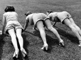 Women Doing Pushups at Rose Dor Farms, a Weight Loss Camp