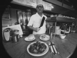 Owner-Chef Lowell Knapp, the Owner of the S&C Diner, Posing for the Camera