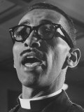 Leader of African American Integration Group, Rev. Wyatt T. Walker Attending a Meeting